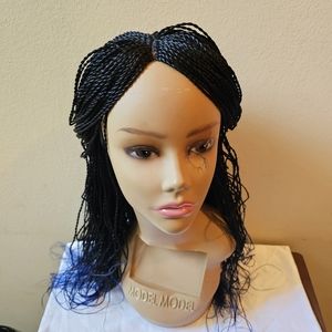 Braided wig lace part